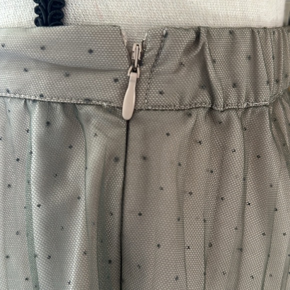🐦‍⬛ H&M Tulle Swiss French Dot A-line midi Skirt size 12 - Picture 5 of 11